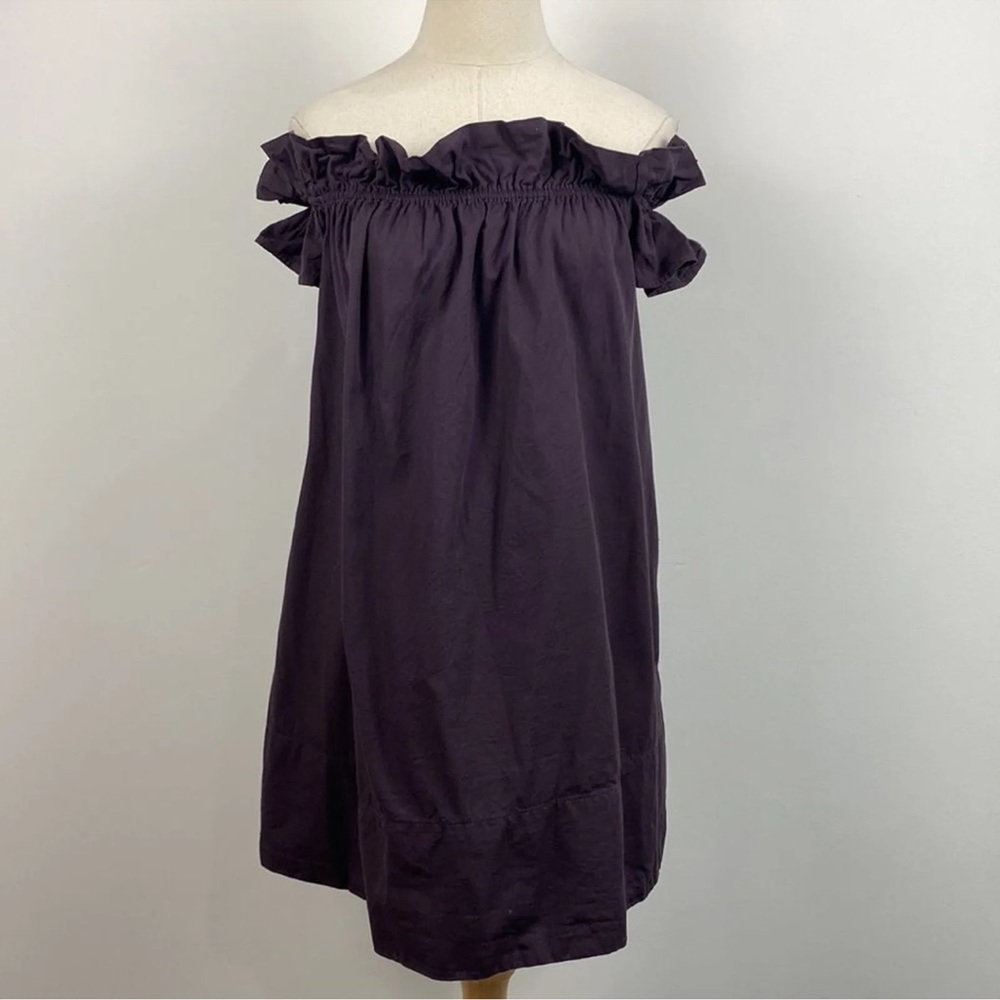 Free people off the shoulder  purple mini dress